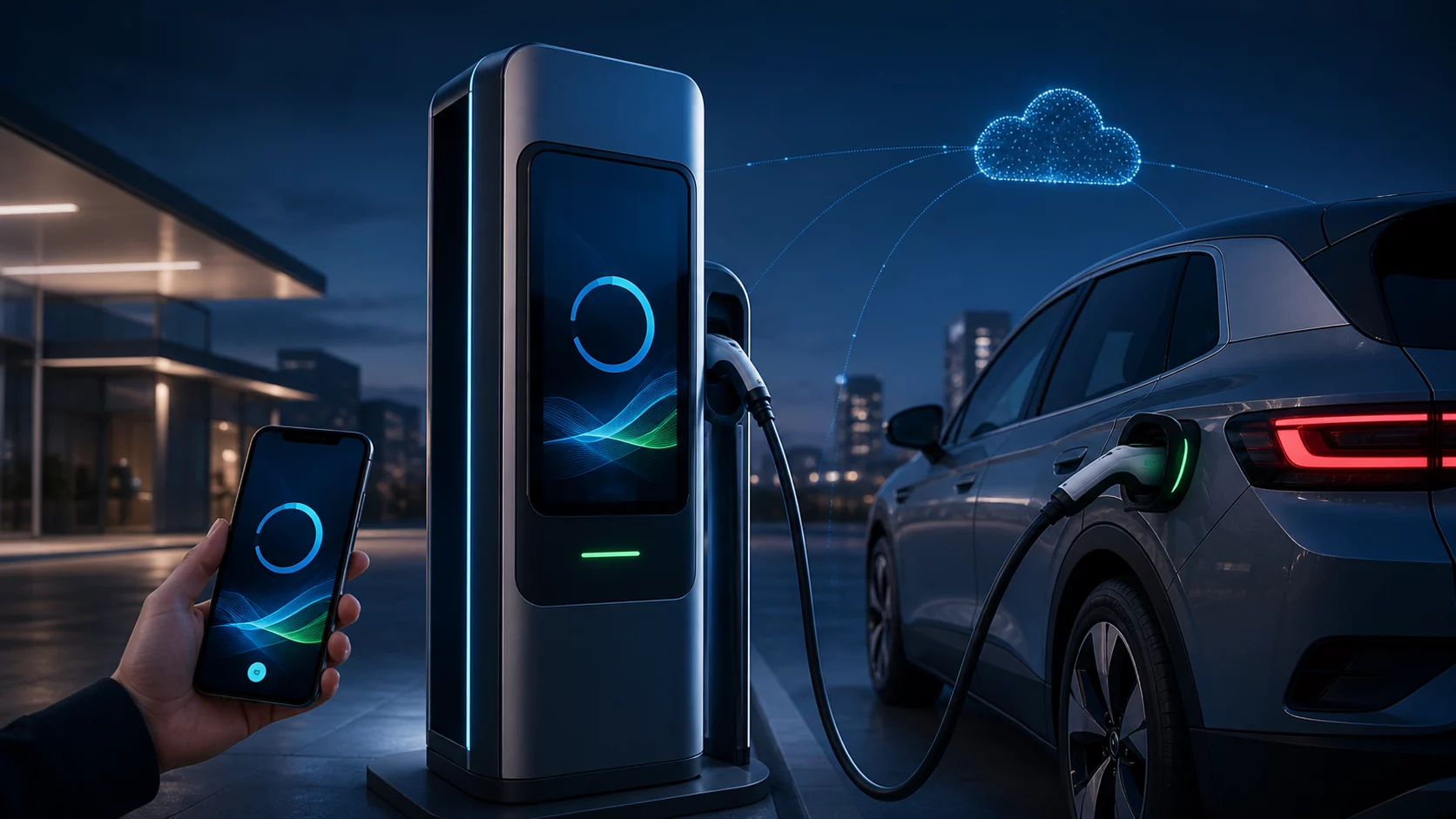 EV Charger Ekran ve Bulut Platformu