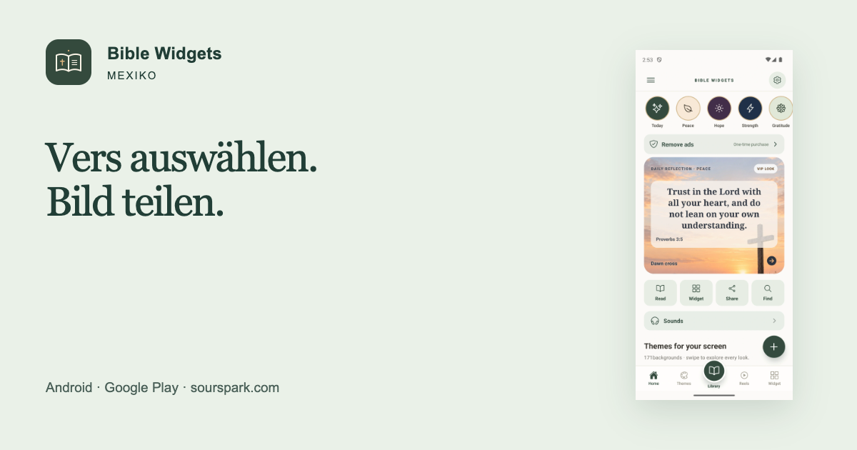 Bible Widgets in Mexiko: ein Versbild teilen