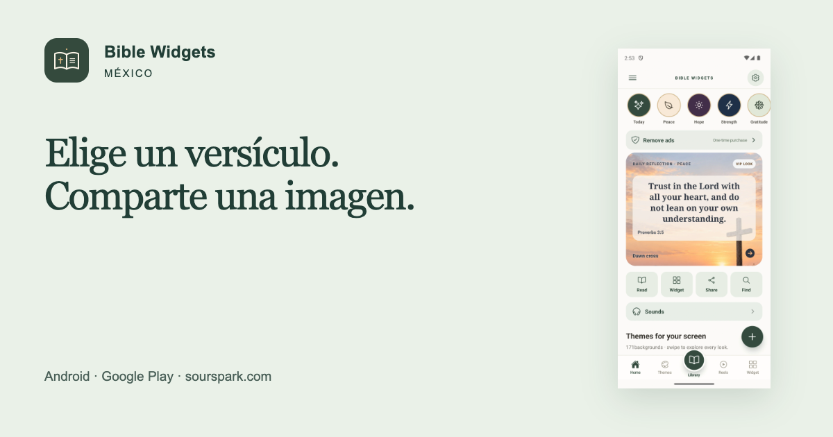 Bible Widgets en México: comparte un versículo en imagen