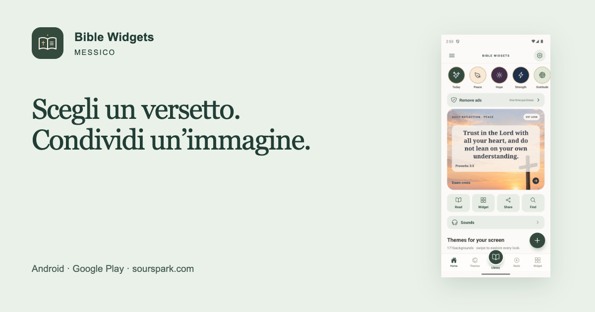 Bible Widgets in Messico: condividi un versetto in immagine