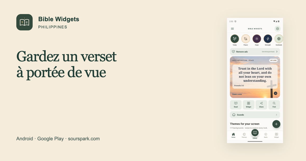 Bible Widgets aux Philippines : créer une image de verset