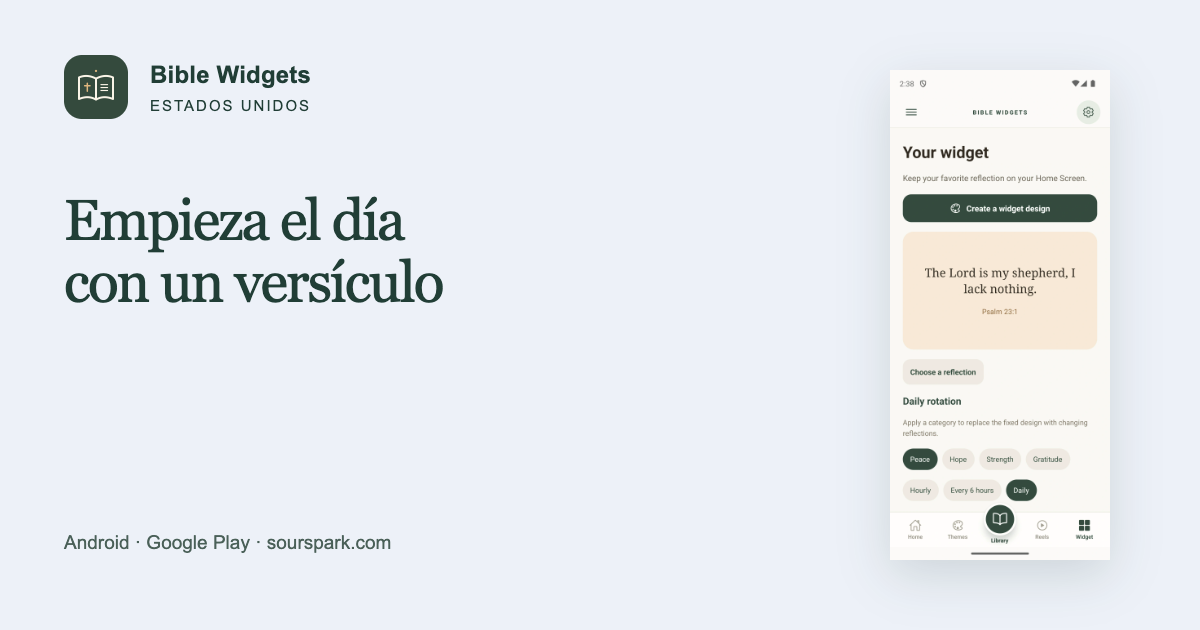 Bible Widgets en EE. UU.: empieza el día con un versículo