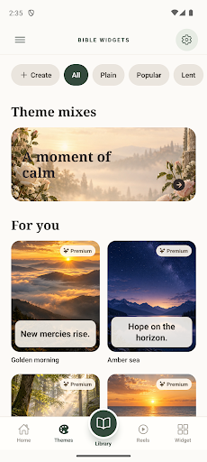 Bible Widgets: Daily Verse — Create a Bible verse wallpaper with a photo background