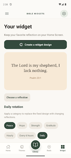 Bible Widgets: Daily Verse — Un verset quotidien sur l’écran d’accueil