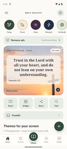 Bible Widgets: Daily Verse — Como criar uma imagem com versículo para compartilhar