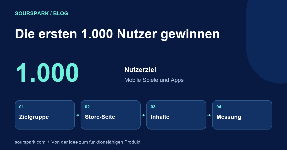 Die ersten 1.000 Nutzer für eine mobile App oder ein Spiel gewinnen