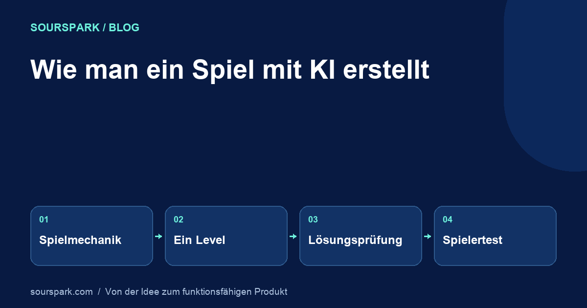 So erstellen Sie ein Spiel mit KI: Ihr erster spielbarer Prototyp