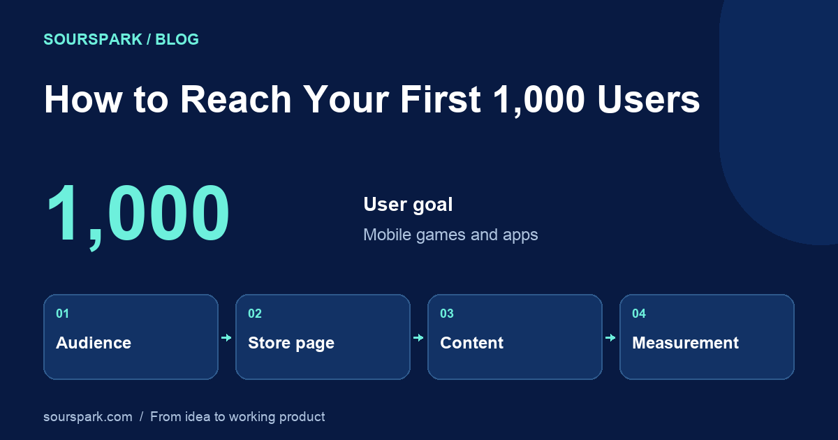 How to Get Your First 1,000 Users for a Mobile App or Game