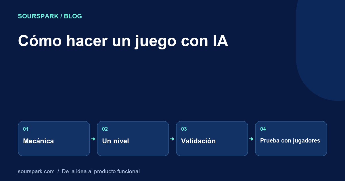 Cómo crear un juego con IA: tu primer prototipo jugable