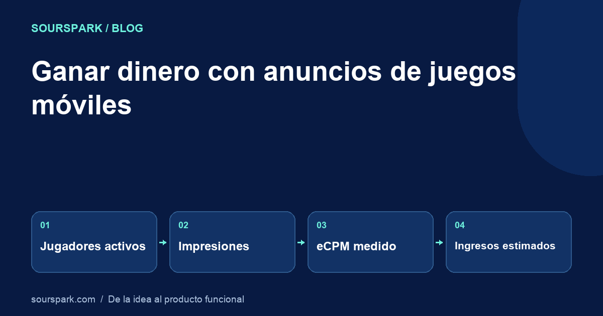 Ganar dinero con anuncios de juegos móviles: modelos y medidas
