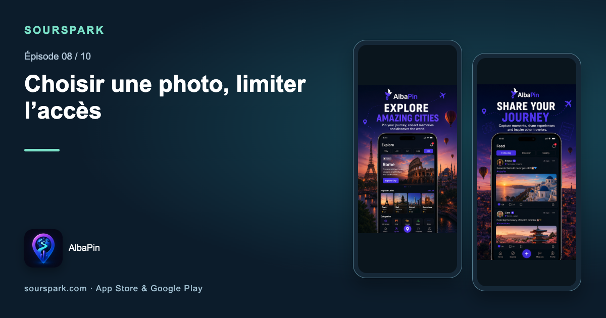 Choisir une photo exige-t-il l’accès à toute la galerie ? Le cas AlbaPin
