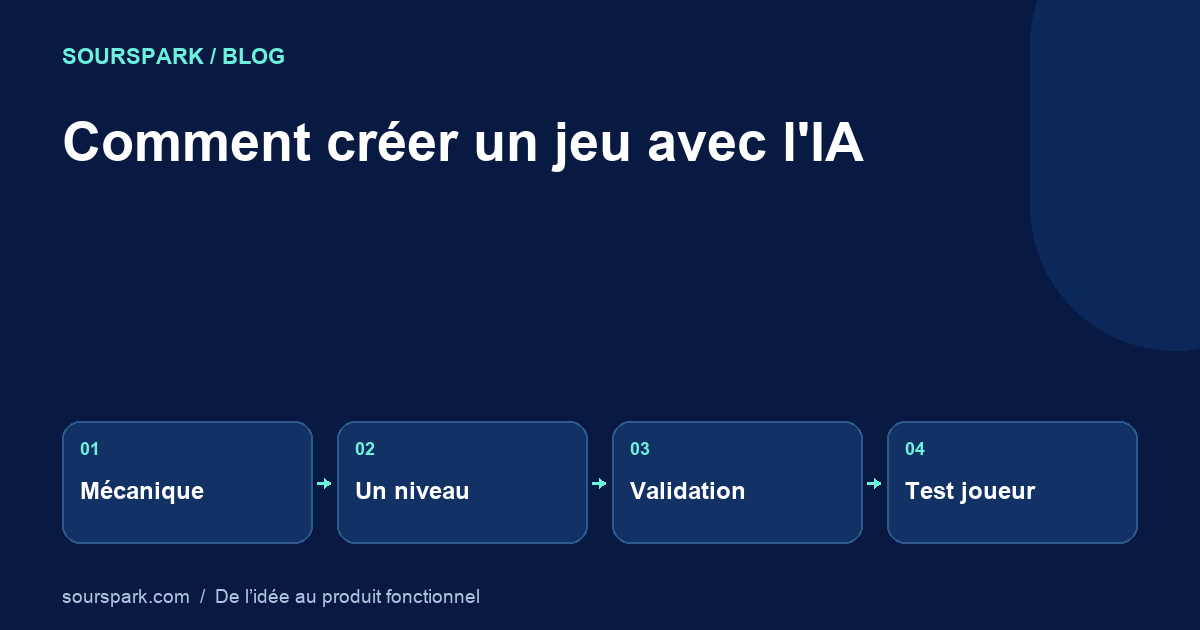 Comment créer un jeu avec l'IA : votre premier prototype jouable