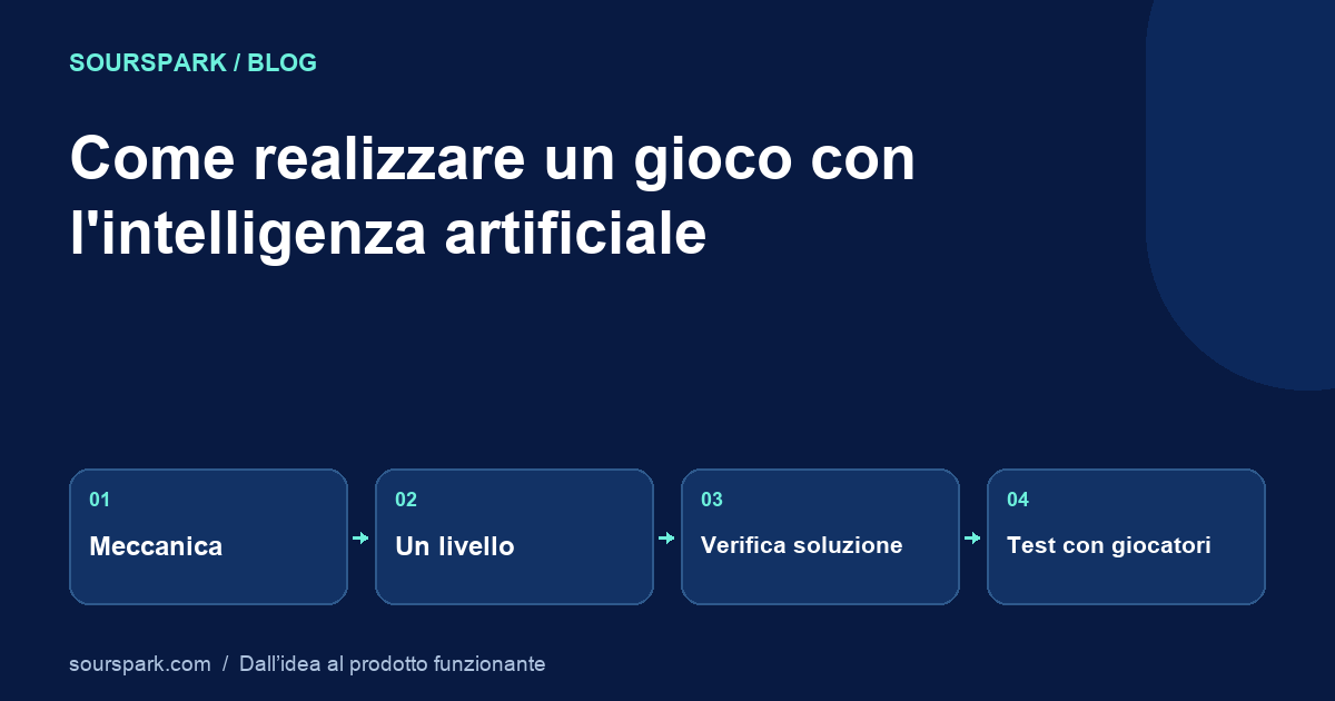 Come realizzare un gioco con l'intelligenza artificiale: il tuo primo prototipo giocabile