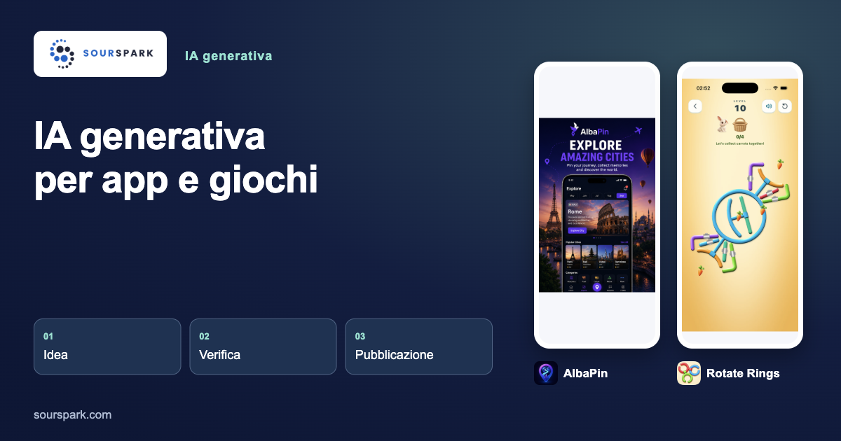 IA generativa per app e giochi mobile