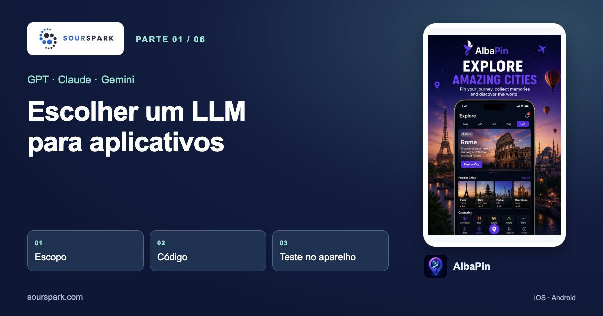 Qual LLM escolher para criar um aplicativo mobile?