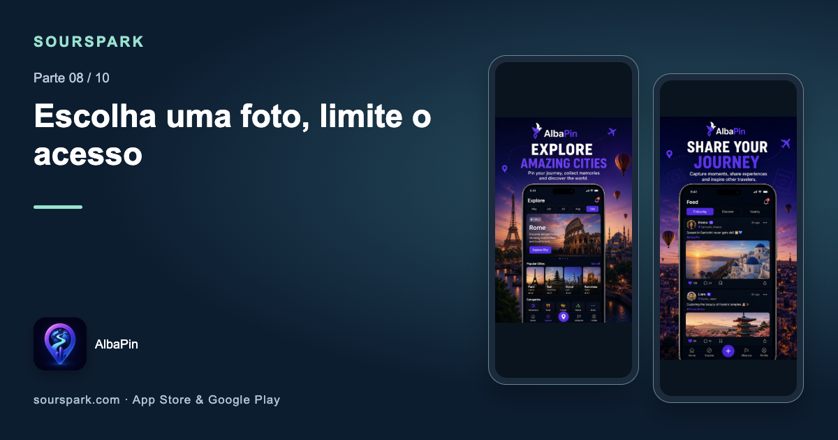 Escolher uma foto exige acesso à galeria inteira? O caso AlbaPin
