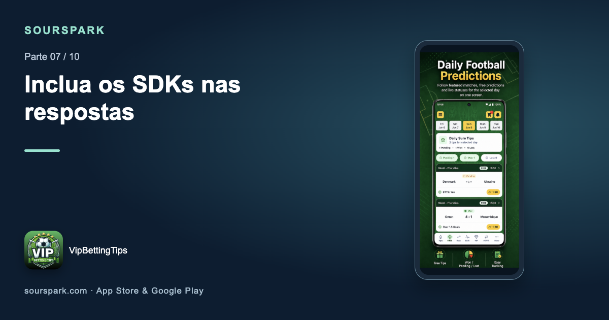 Sua declaração de Segurança dos dados inclui os SDKs?