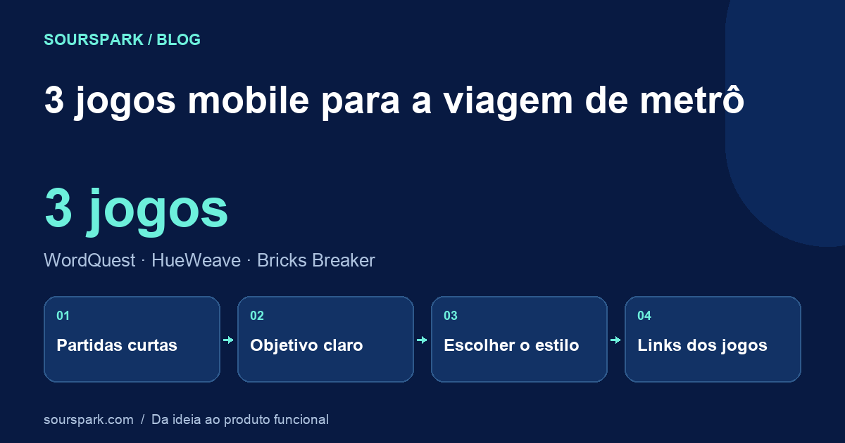 3 jogos mobile para a viagem de metrô