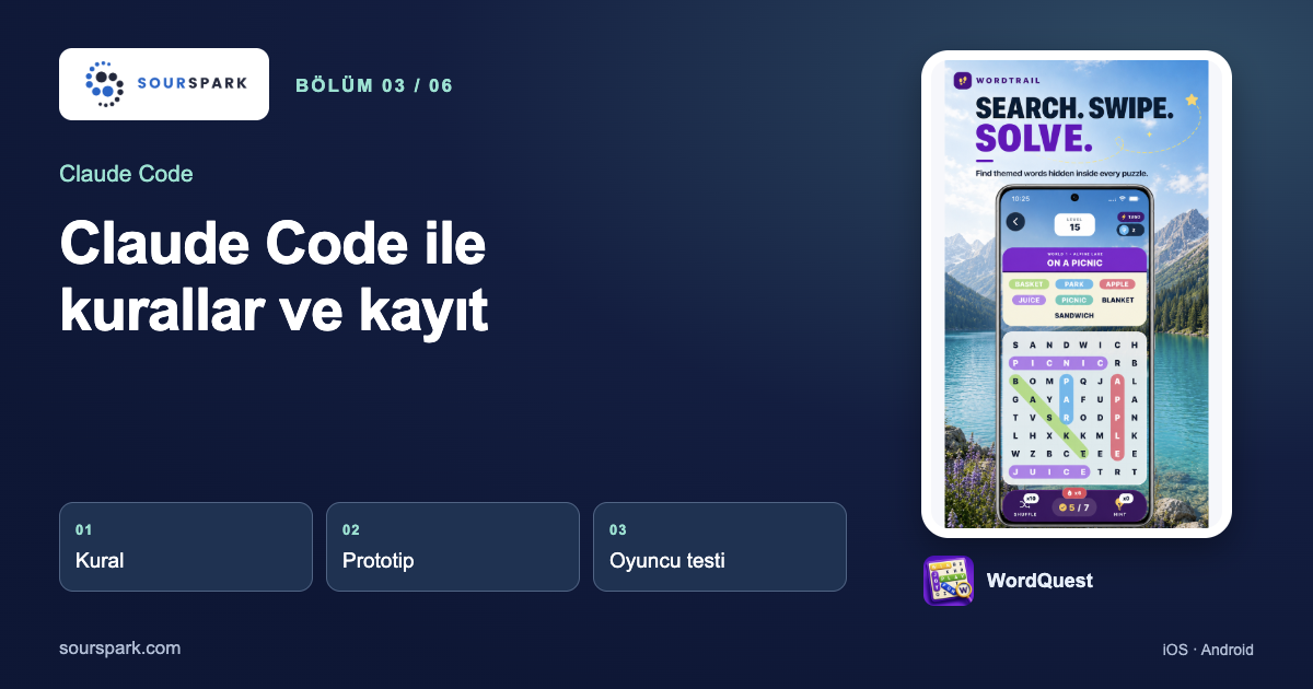Claude Code ile Oyun Mantığı ve Kayıt Sistemi