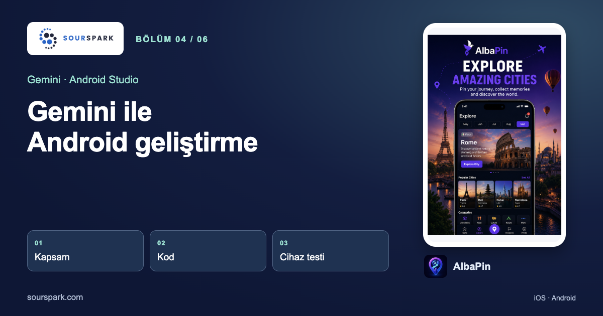 Gemini ve Android Studio ile Uygulama Geliştirme