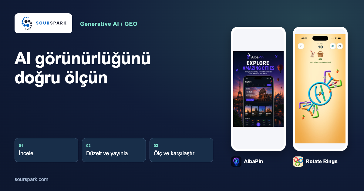 GEO raporu: AI atıfları, indeks ve trafik nasıl ölçülür?