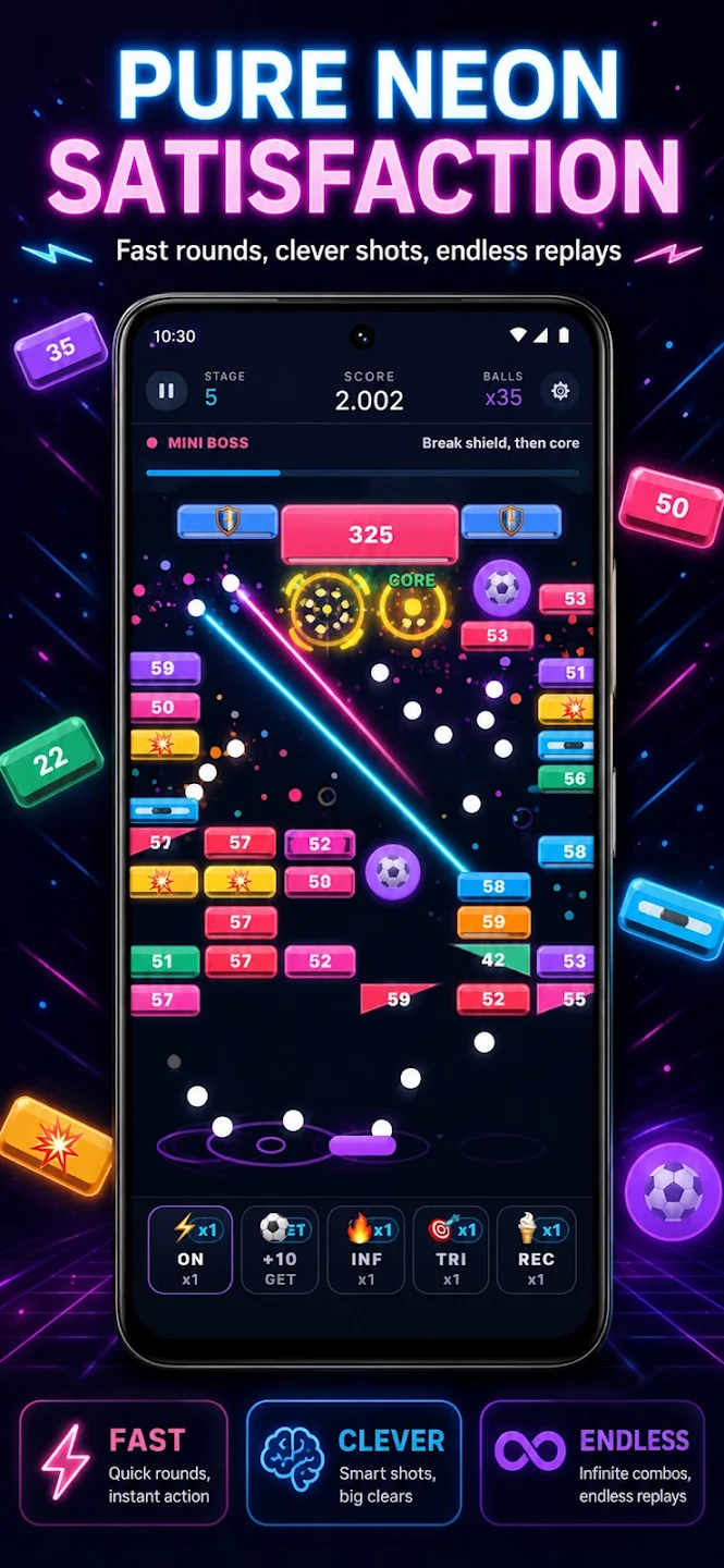 Bricks Breaker Neon store image 3